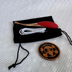 Stimulateur Clitoridien de Précision & Masseur Intime Design – Rouge & Or Rose